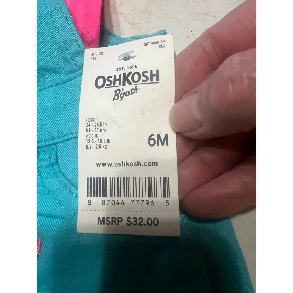 Oshkosh  Baby Bundle skort & Rompers Sz 6 Months NWT